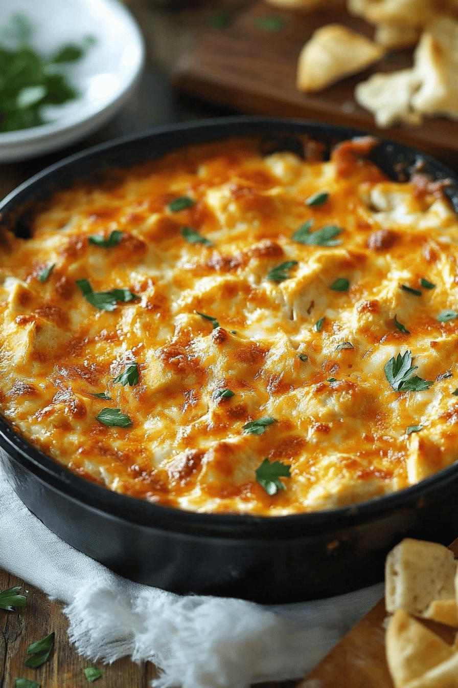 Buffalo chicken dip ingredients organized and measured on kitchen counter