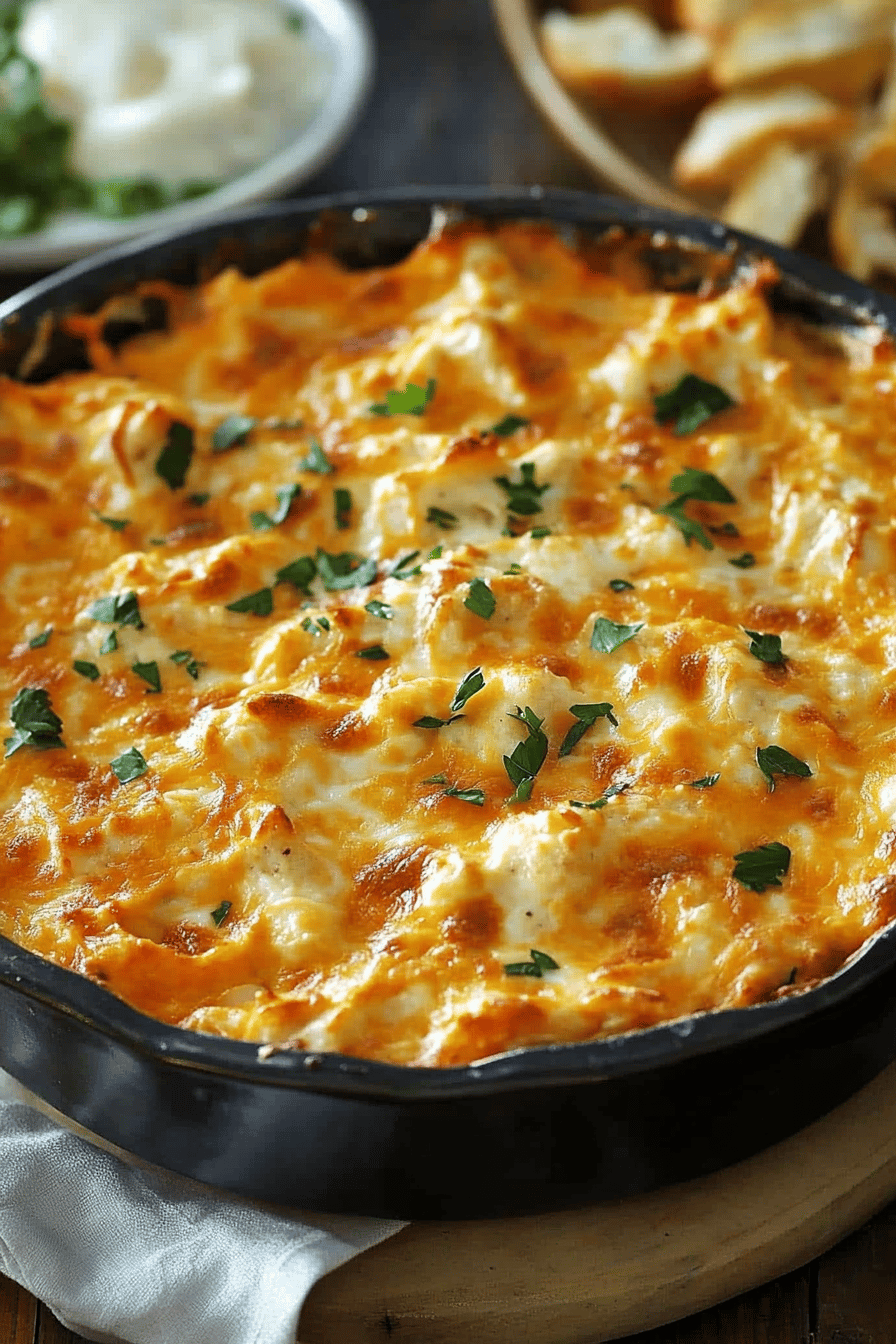 Buffalo chicken dip slice on plate showing perfect texture and swirl pattern