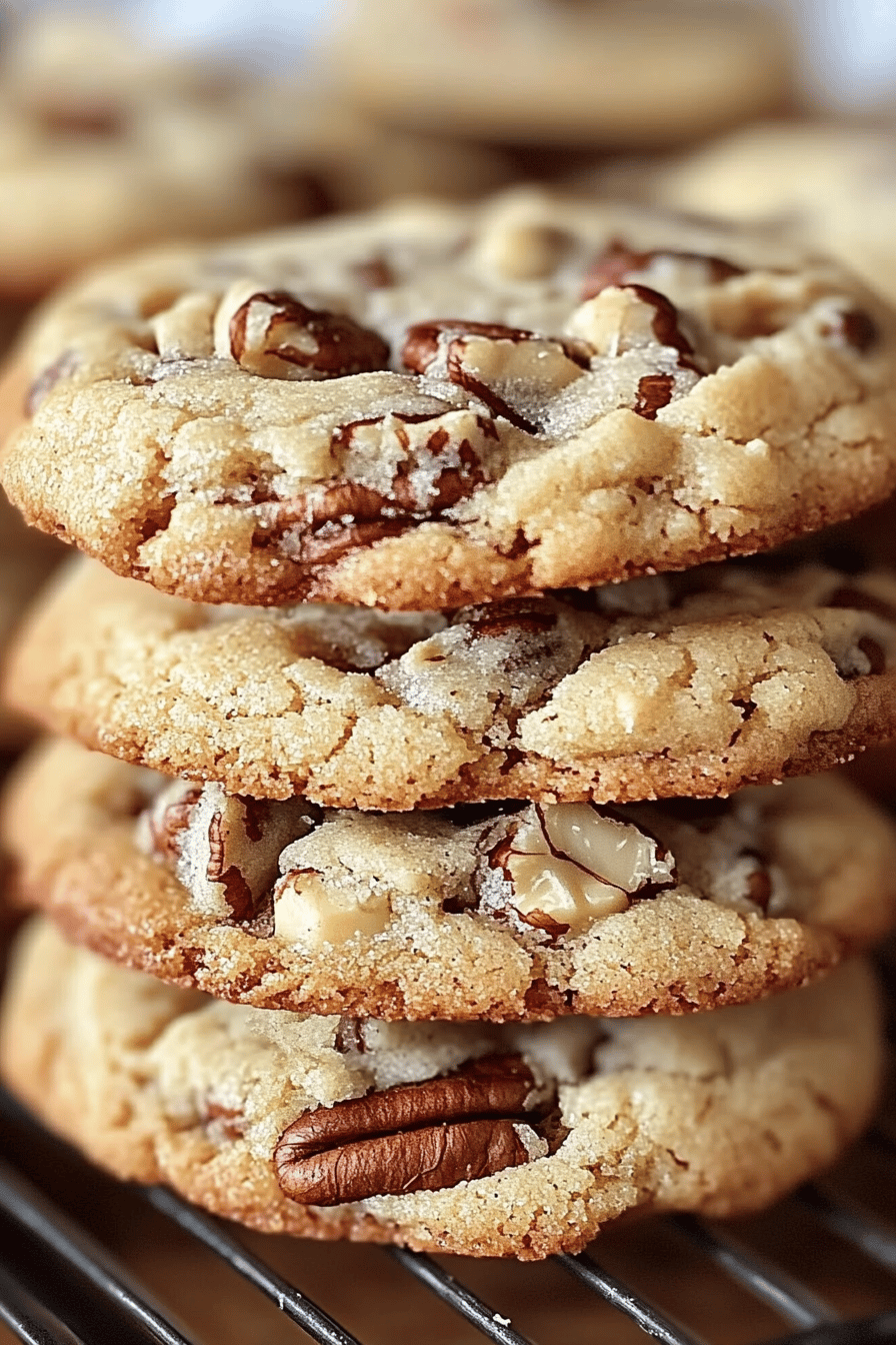 Butter Pecan Cookies ingredients organized and measured on kitchen counter