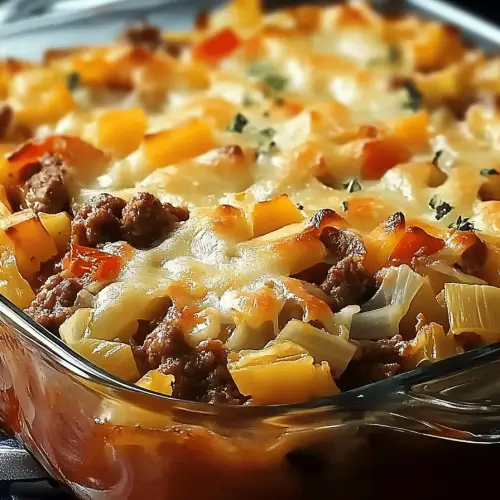 Cabbage beef bake
