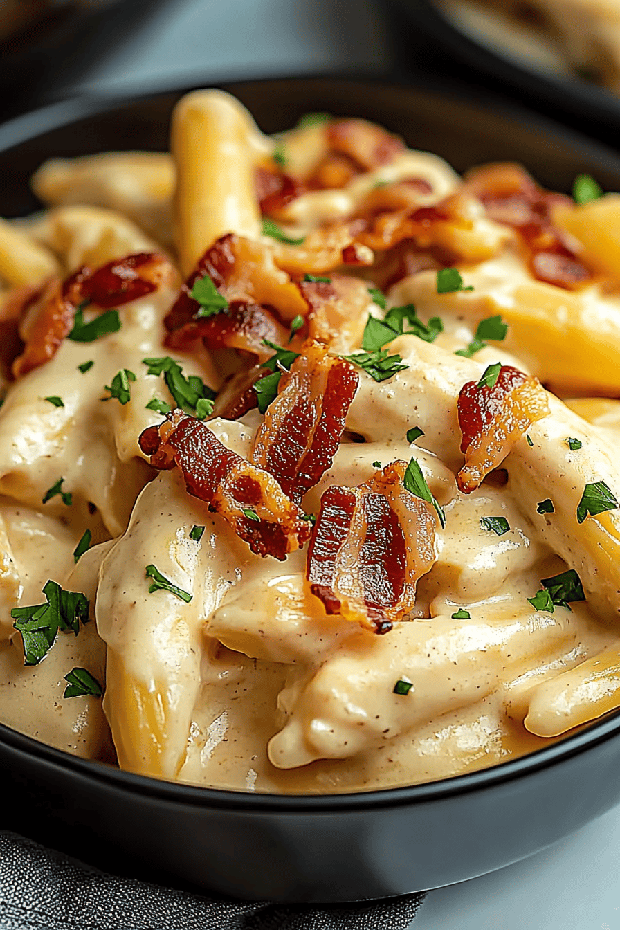 Cheesy bacon ranch chicken ingredients organized and measured on kitchen counter