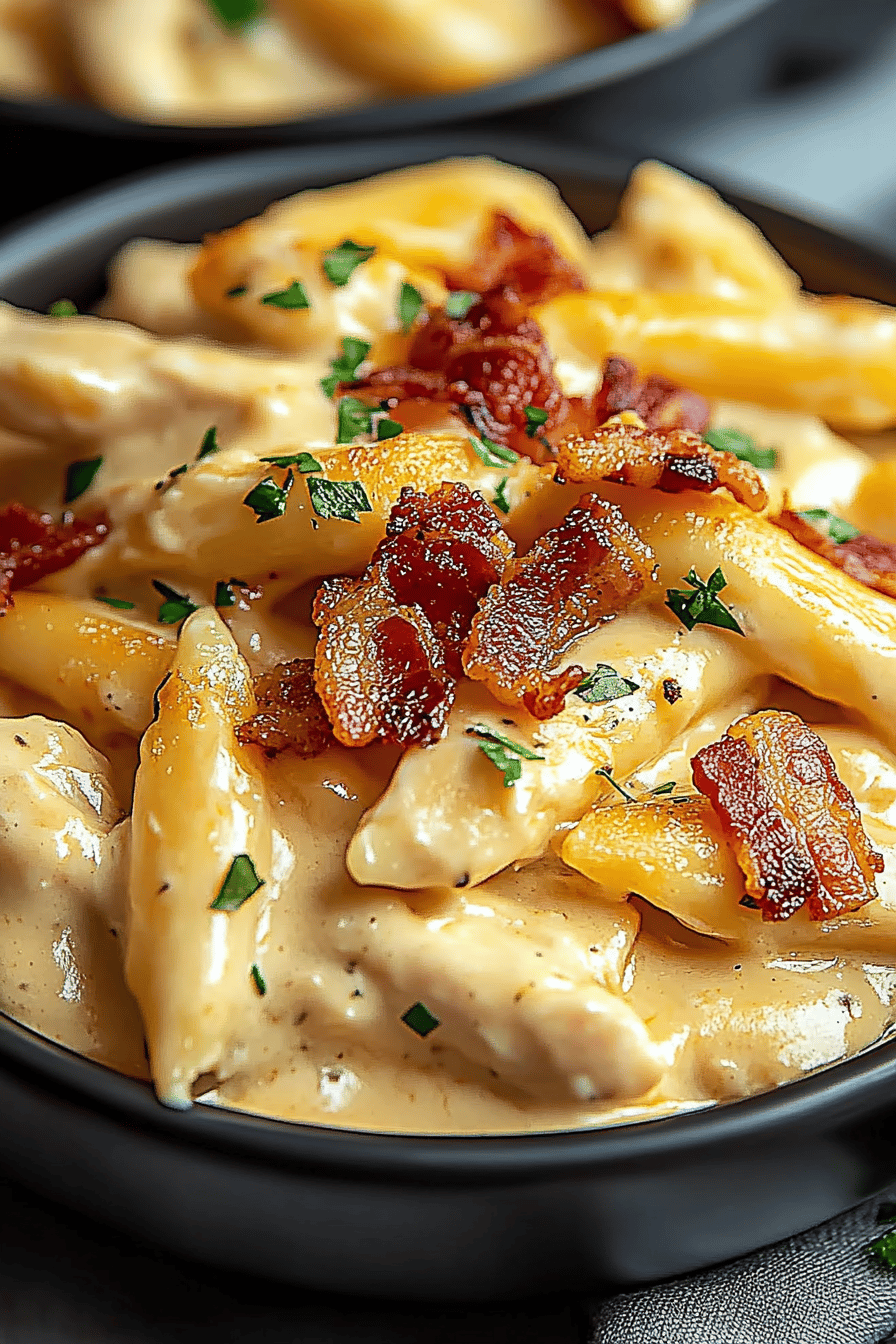 Cheesy bacon ranch chicken slice on plate showing perfect texture and swirl pattern
