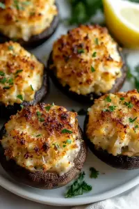 Crab stuffed mushrooms