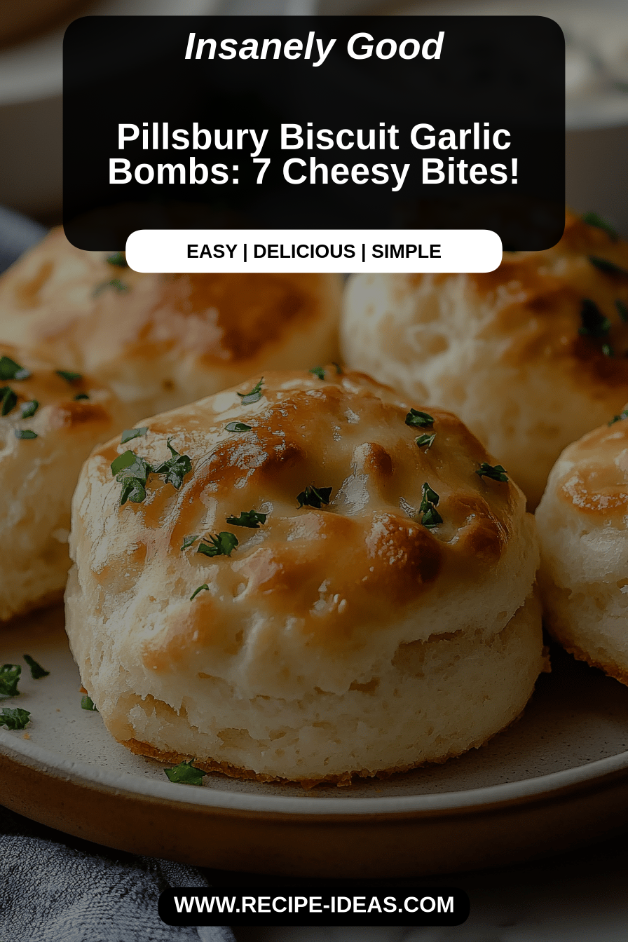 Garlic biscuits final dish beautifully presented and ready to serve