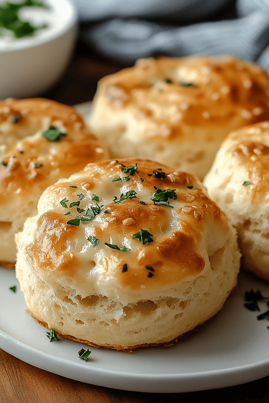 Garlic biscuits