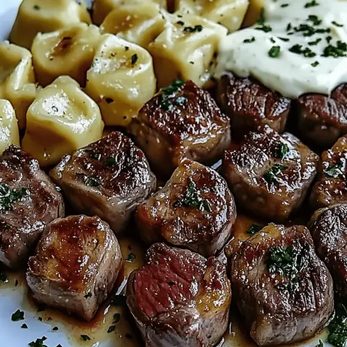 Garlic butter steak bites
