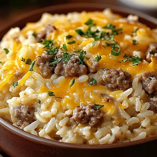 Hamburger rice casserole