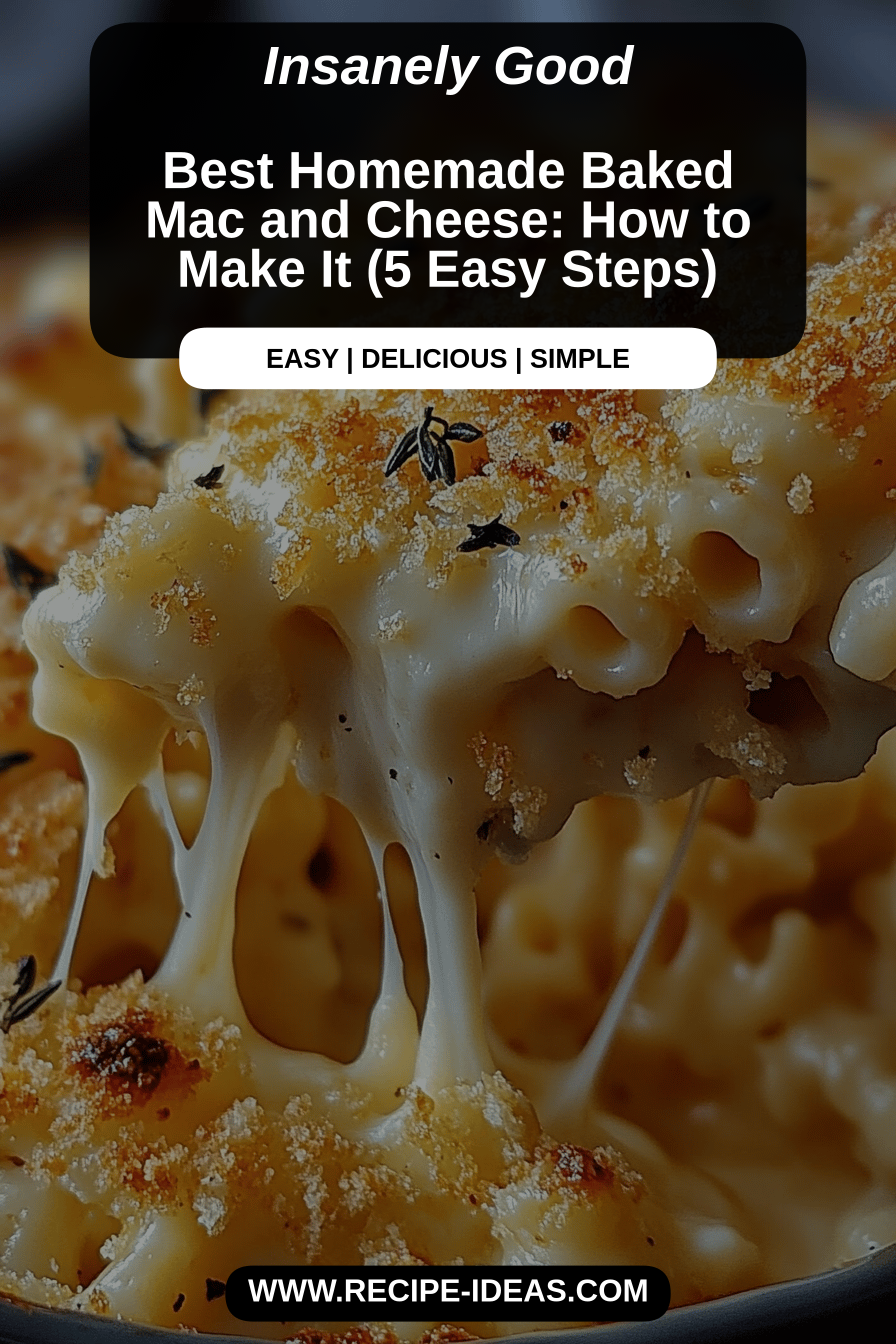 Homemade Mac and Cheese final dish beautifully presented and ready to serve