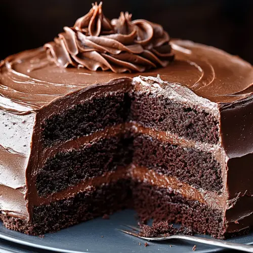 Homemade chocolate cake