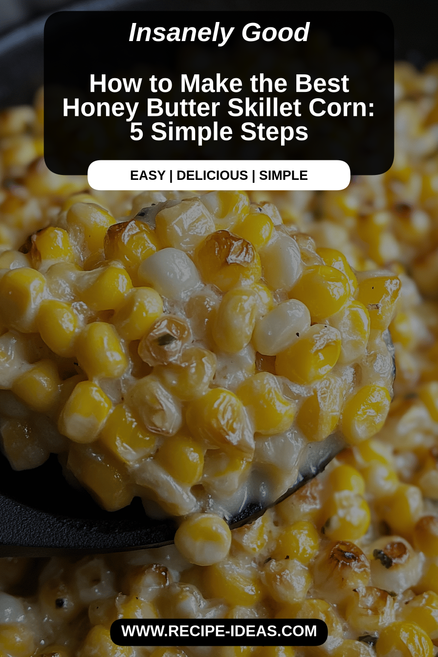 Honey butter skillet corn final dish beautifully presented and ready to serve