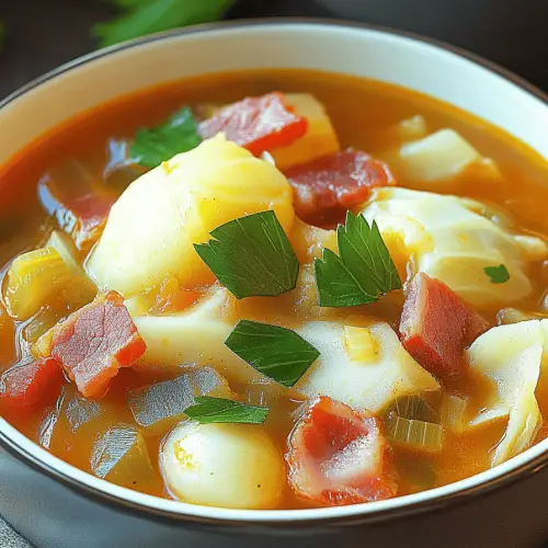 Irish Bacon Cabbage Soup