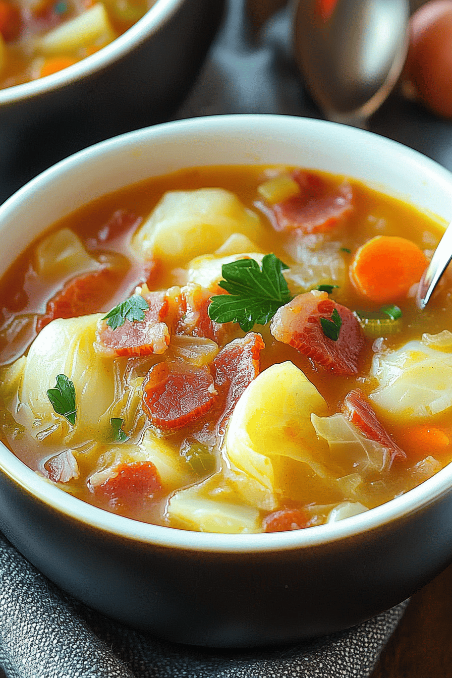 Irish Bacon Cabbage Soup