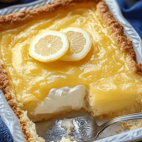 Lemon cream cheese dump cake