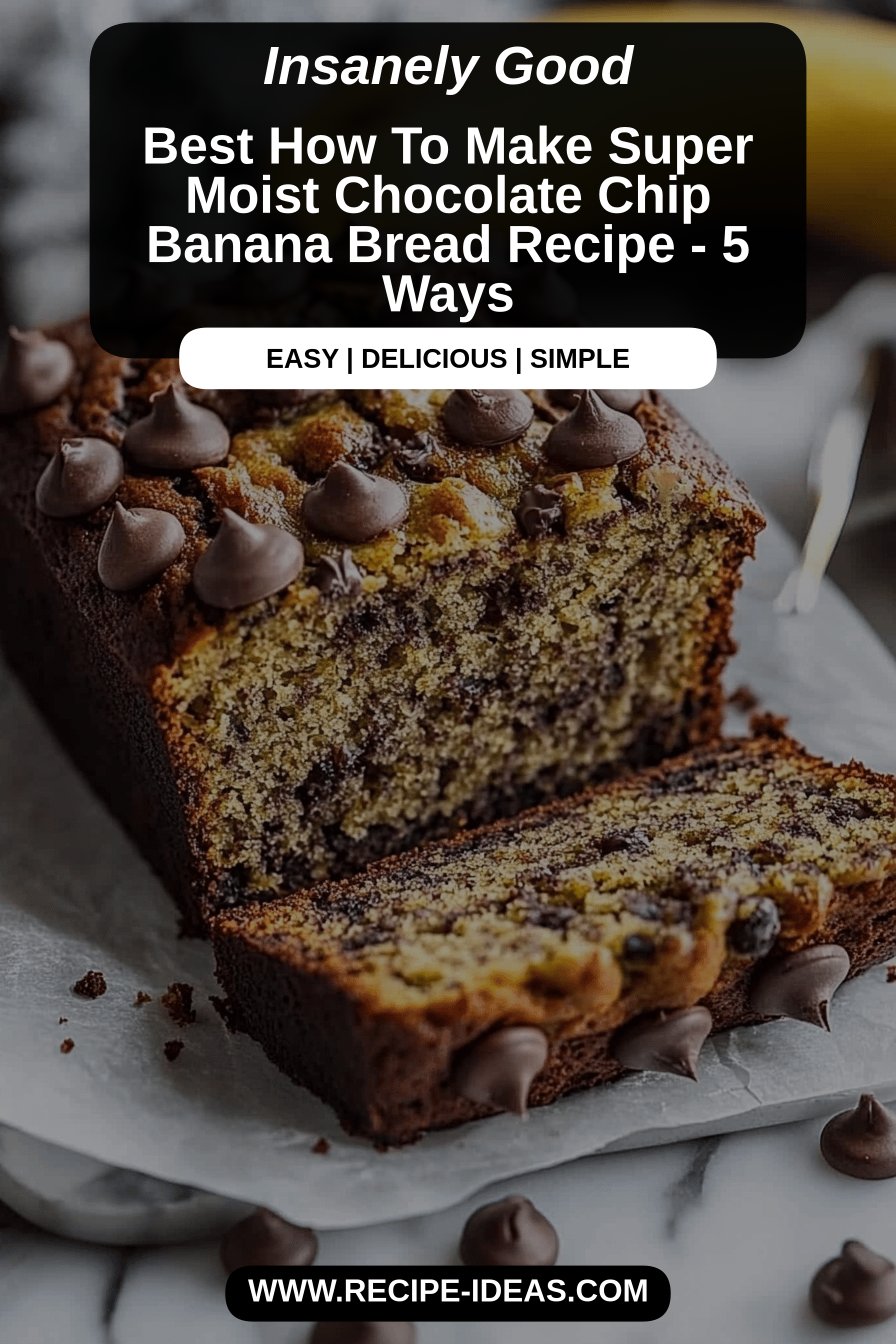 Moist banana bread recipe final dish beautifully presented and ready to serve