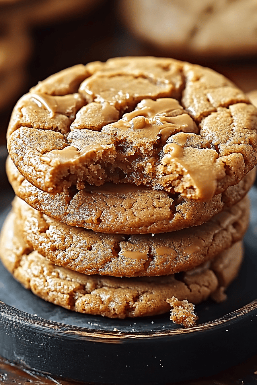 Peanut butter cookies ingredients organized and measured on kitchen counter