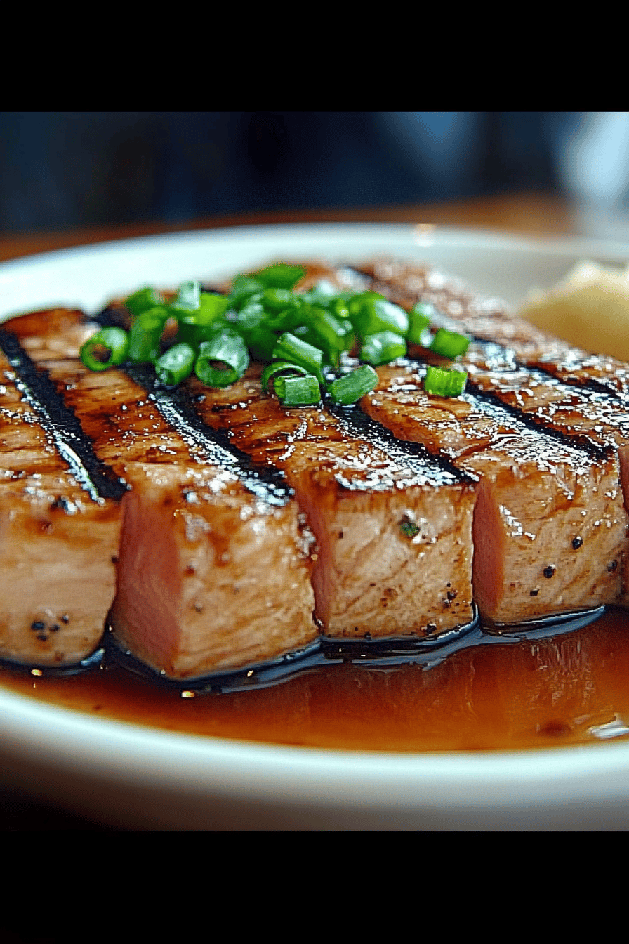 Soy ginger tuna