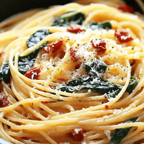 Spaghetti spinach