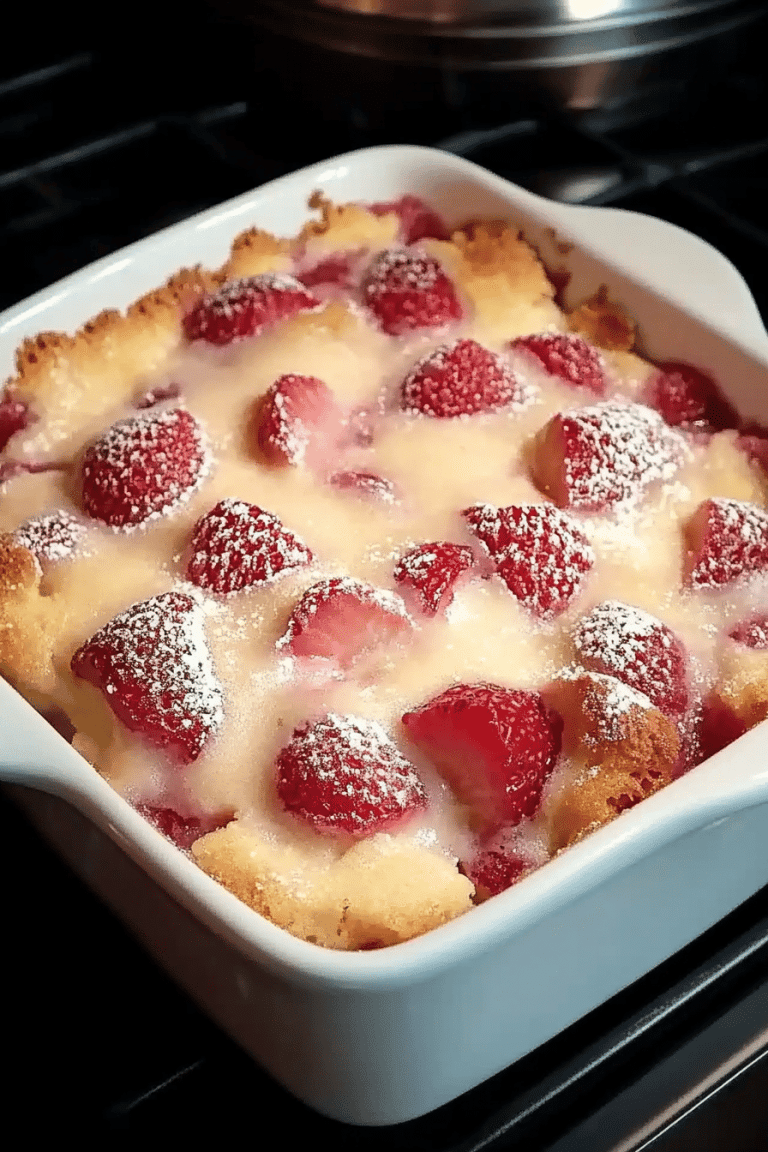 Strawberry Cream Cheese Cobbler