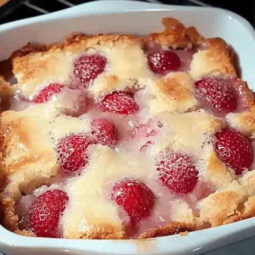Strawberry Cream Cheese Cobbler
