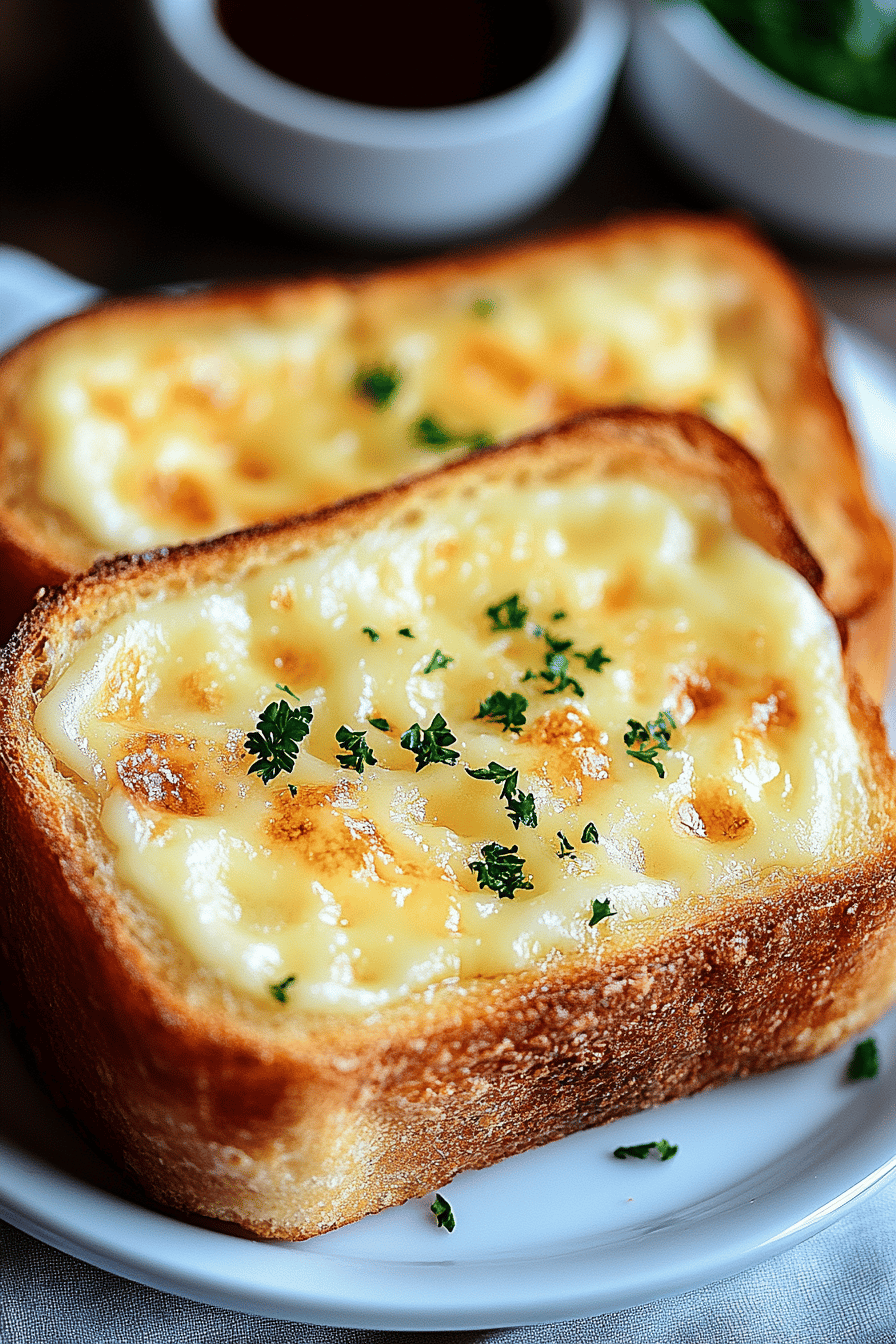 Texas Toast slice on plate showing perfect texture and swirl pattern