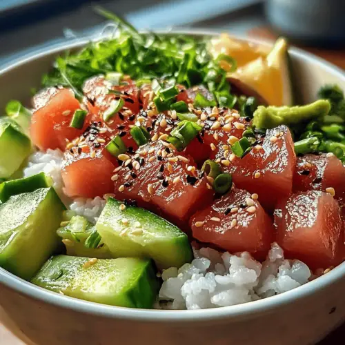 Tuna poke bowl