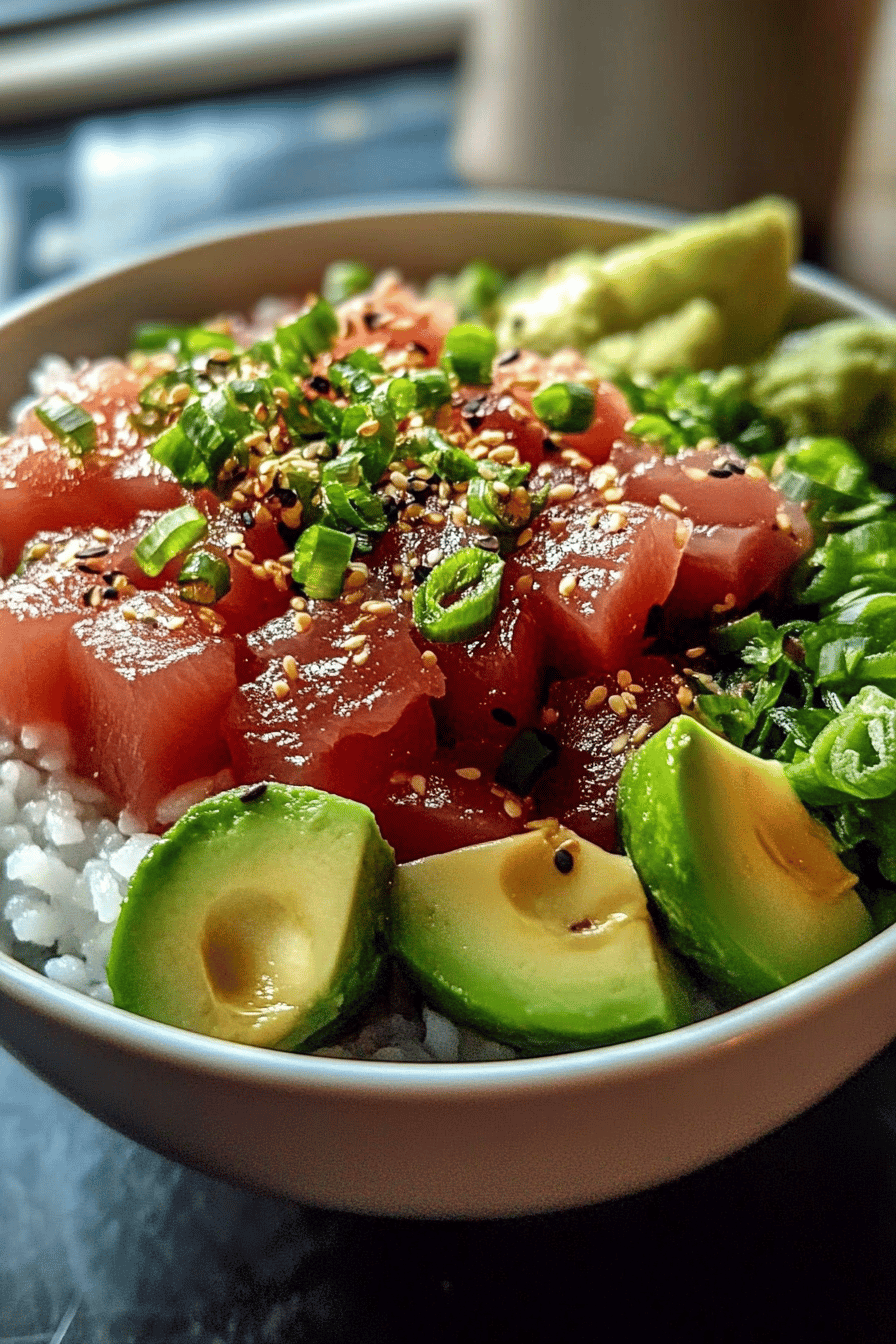Tuna poke bowl