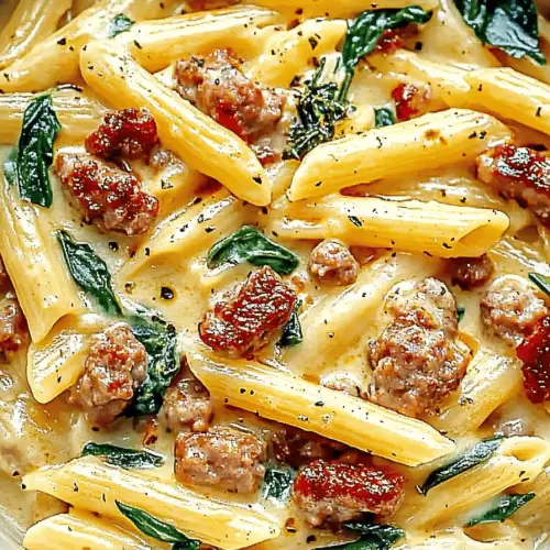 Tuscan sausage pasta