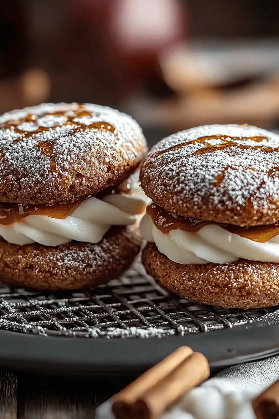 apple cider whoopie pies