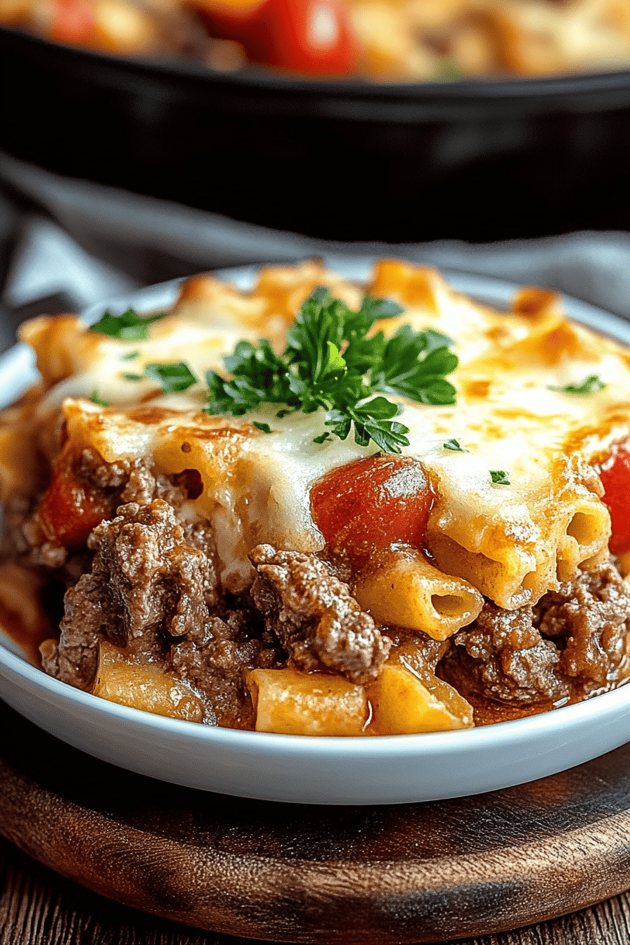 beef casserole slice on plate showing perfect texture and swirl pattern