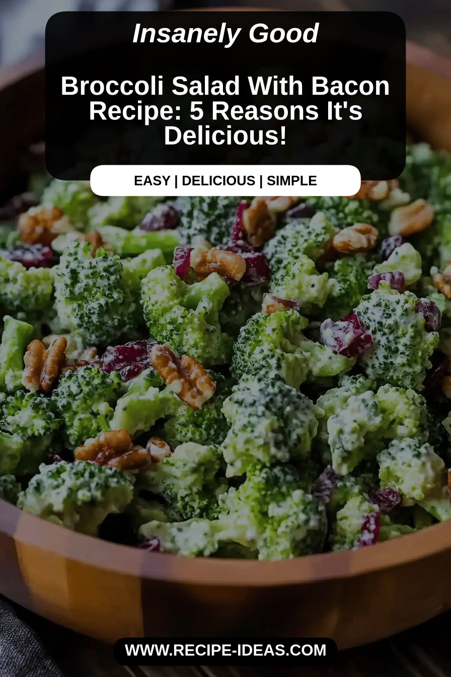 broccoli salad recipe final dish beautifully presented and ready to serve