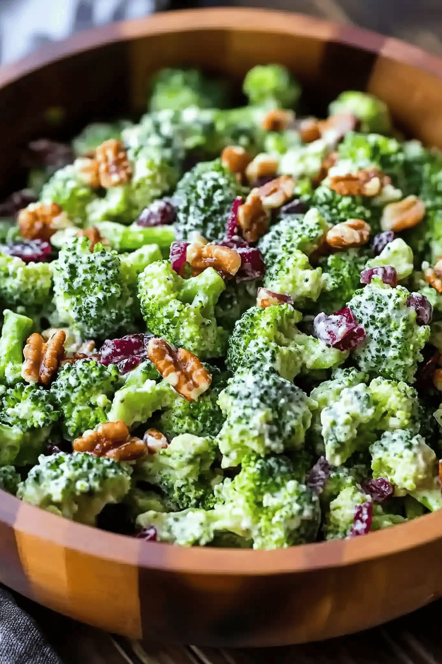 broccoli salad recipe ingredients organized and measured on kitchen counter