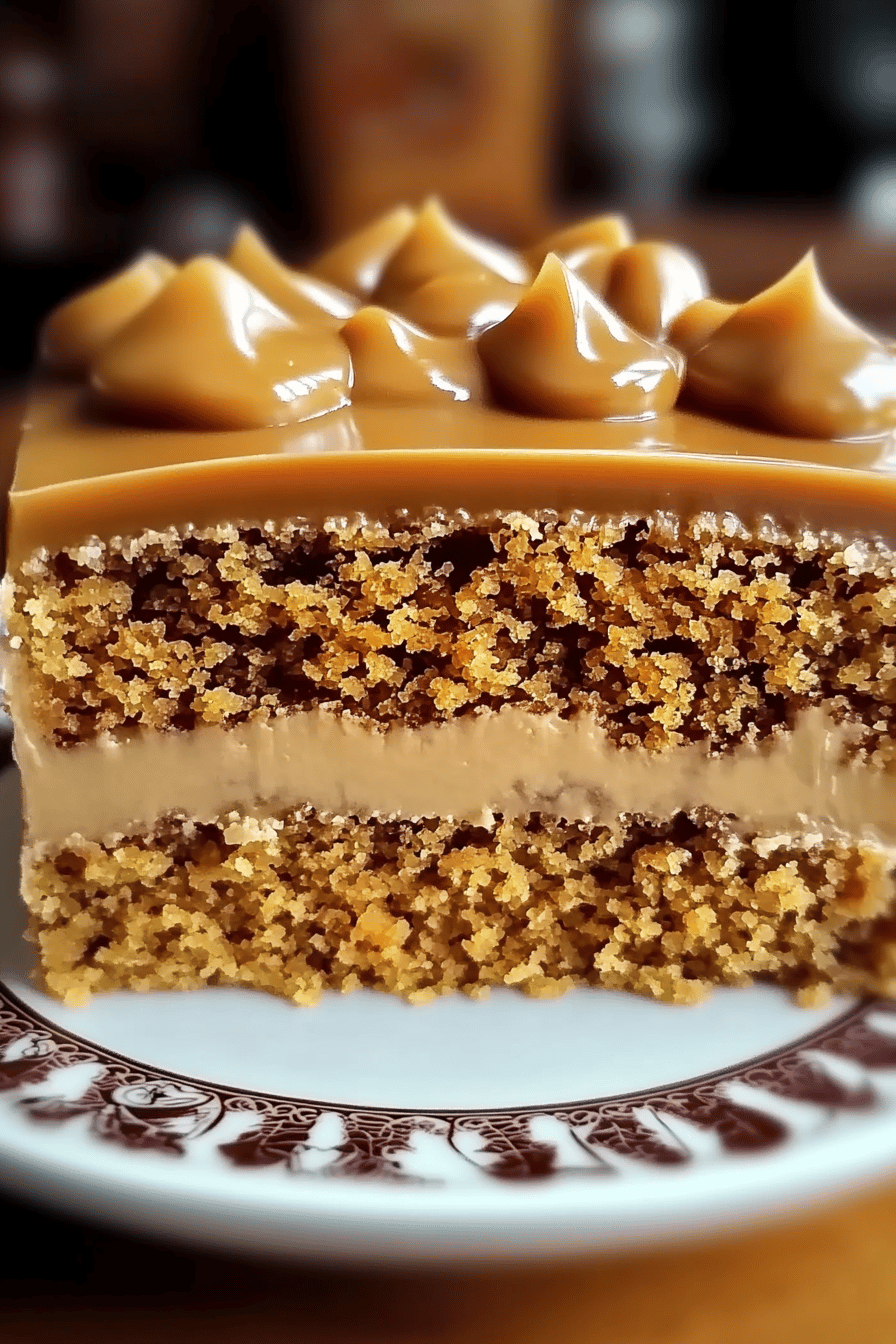 butterscotch cake ingredients organized and measured on kitchen counter