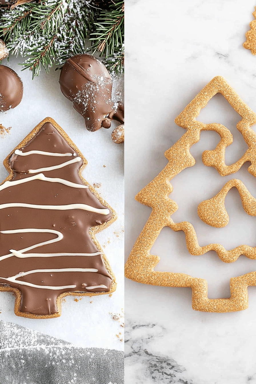 chocolate peanut butter christmas trees