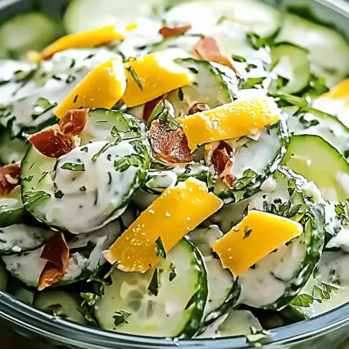 creamy cucumber salad
