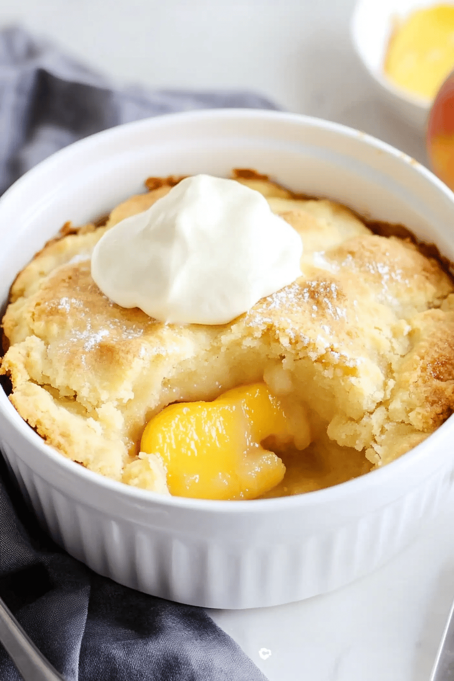 peach cobbler