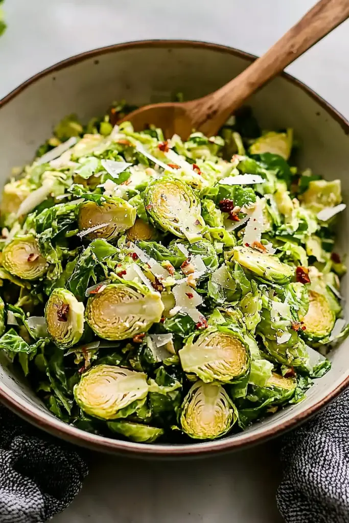 shaved brussels sprout salad