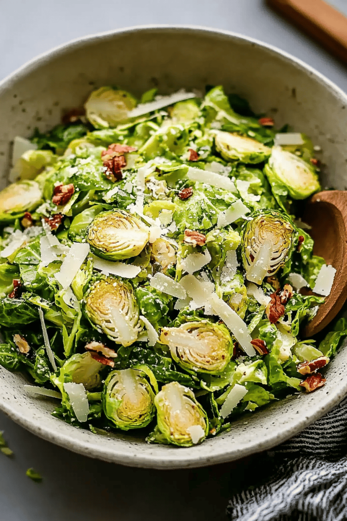 shaved brussels sprout salad