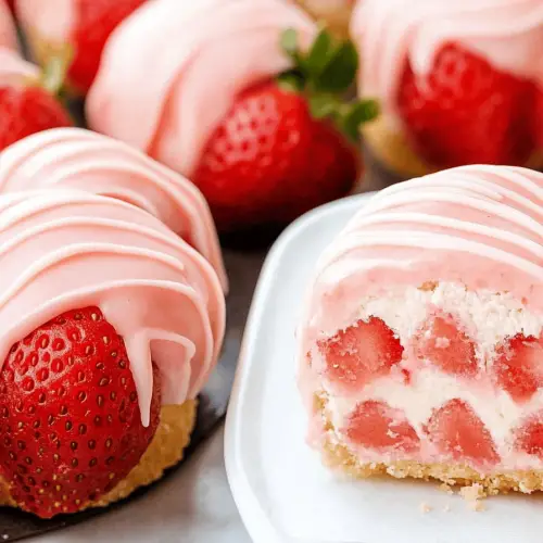 strawberry cheesecake bites
