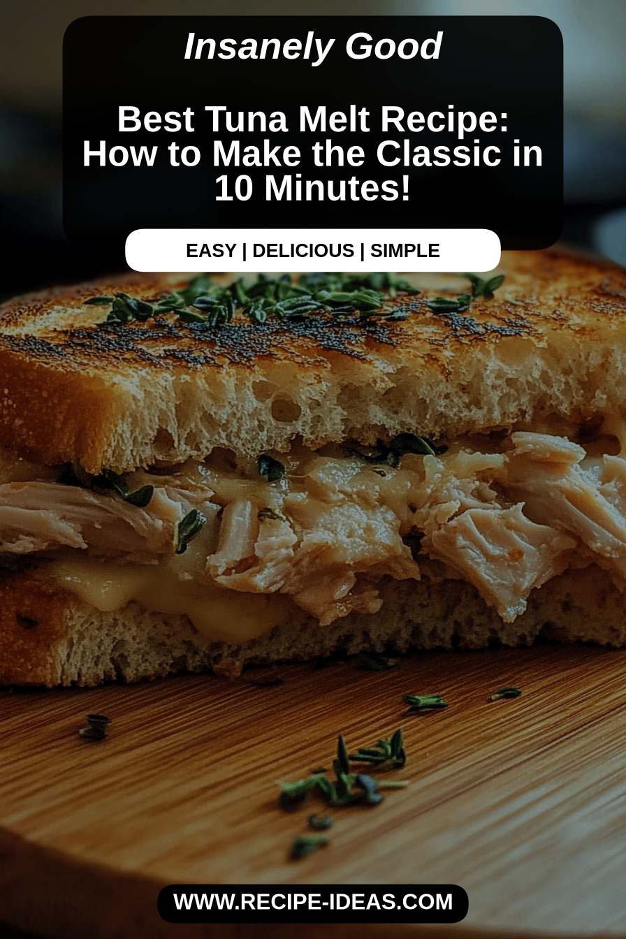 tuna melt recipe final dish beautifully presented and ready to serve