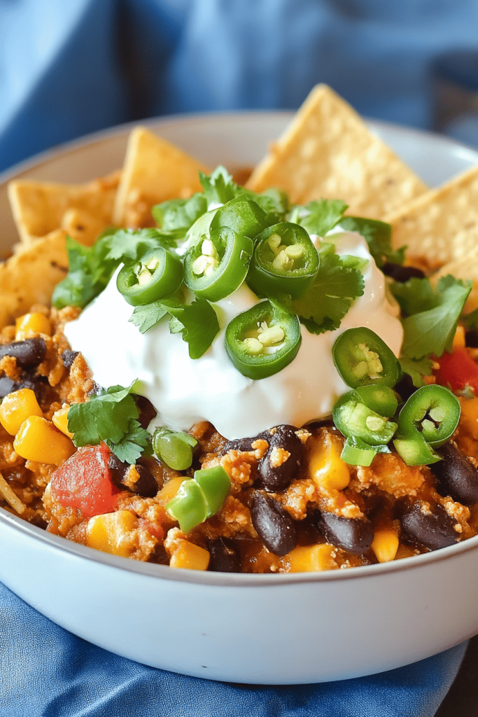 walking taco casserole