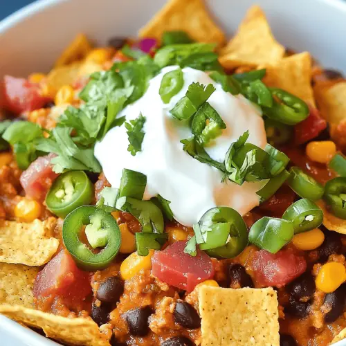walking taco casserole