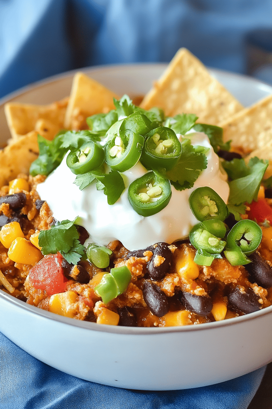walking taco casserole