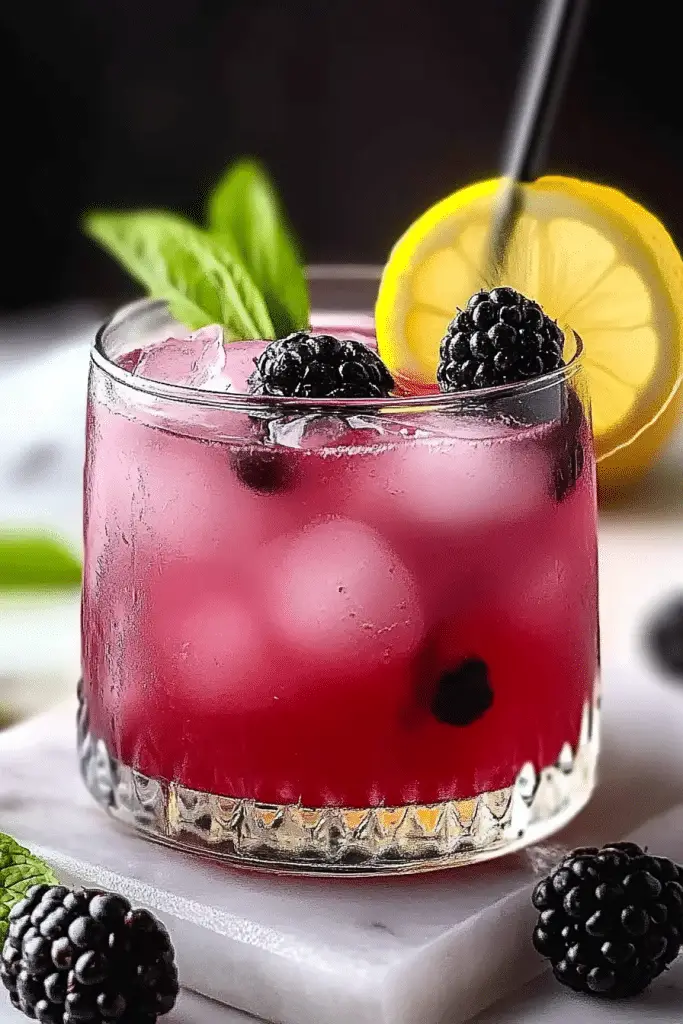 Blackberry Lemon Mocktail