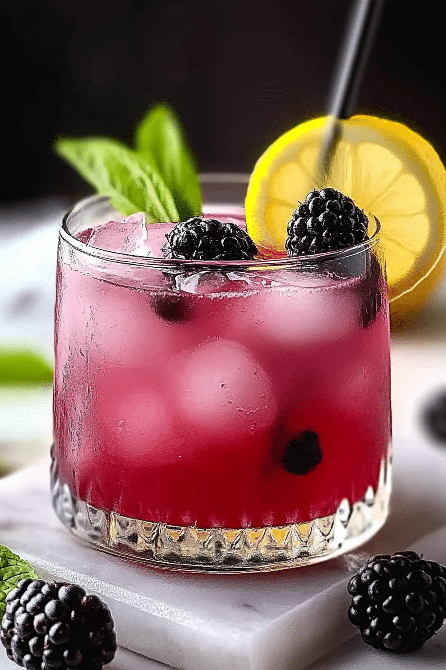 Blackberry Lemon Mocktail