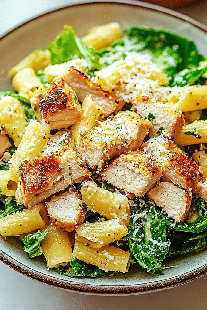 Chicken Caesar Pasta Salad