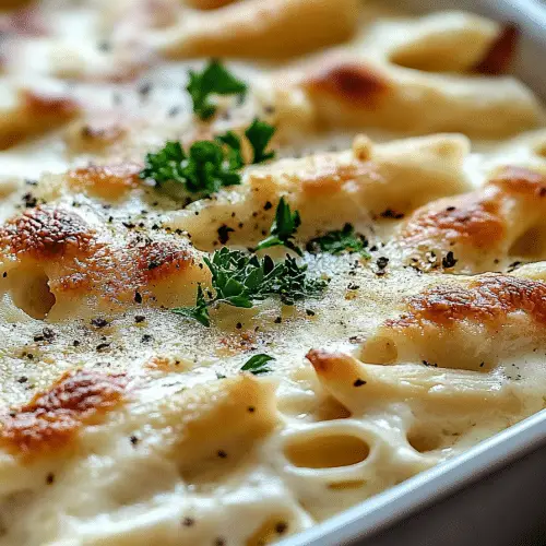 Dump Bake Chicken Alfredo