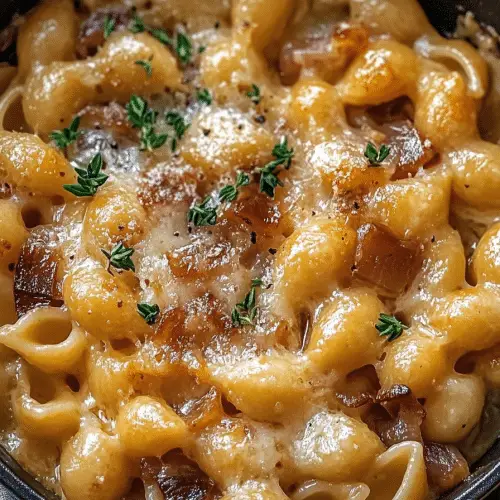 French onion pasta