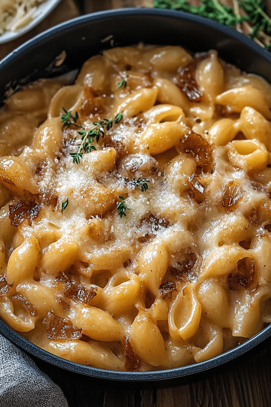 French onion pasta