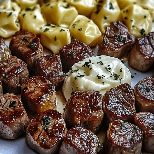 Garlic butter steak bites