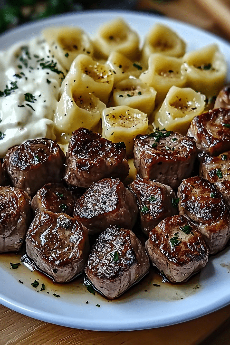 Garlic butter steak bites